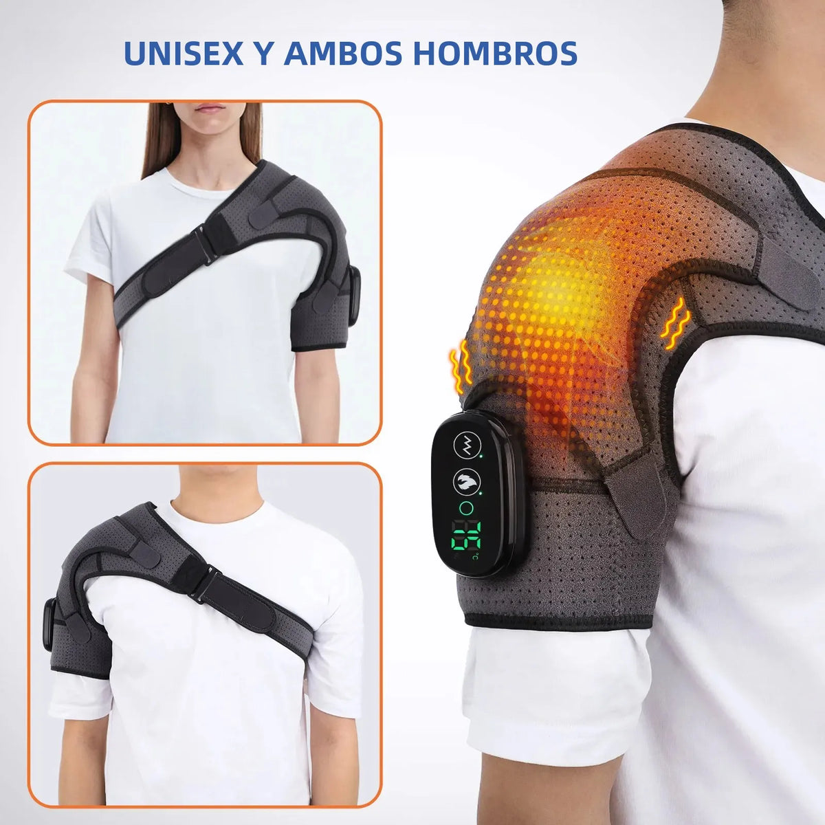 Cinturón térmico de hombros con masaje