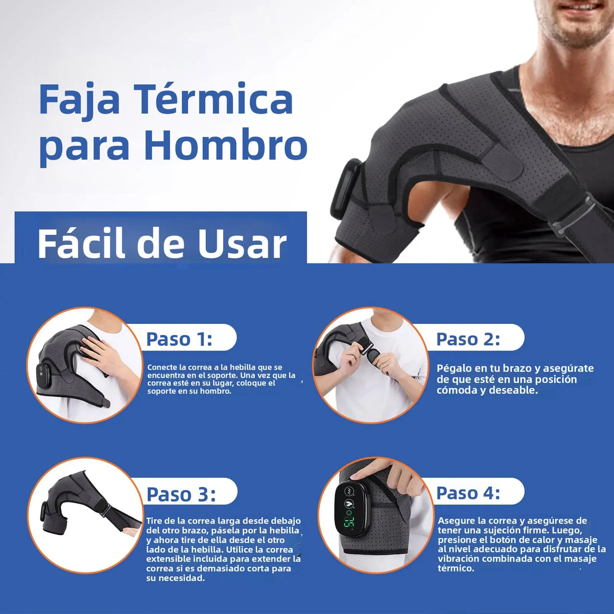 Cinturón térmico de hombros con masaje